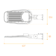 Уличный консольный светильник Wolta STL-120W/05