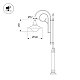 Уличный консольный светильник Arlight OXOR-AMPIL-LUZ-580х480-100W Day4000 (BK, 120 deg, 230V) 052450