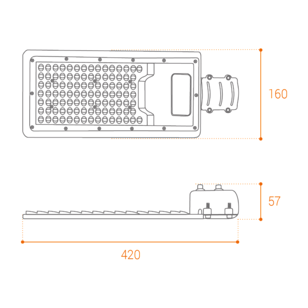 Уличный консольный светильник Wolta STL-100W/04