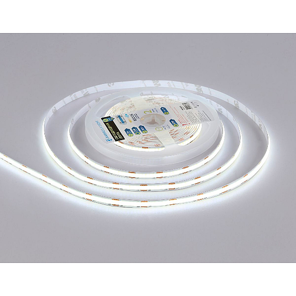 Светодиодная лента Ambrella Light 10W/m 320LED/m COB холодный белый 5M GS4653