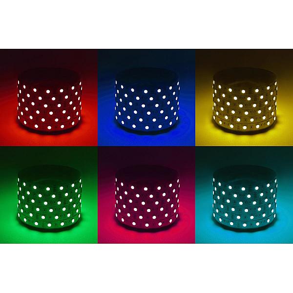 Светодиодная лента Эра 12В 5050 14,4Вт/м RGB 50м IP20 LS5050-14,4-60-12-RGB-IP20-1 year-50m Б0059928