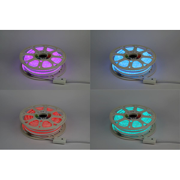 Светодиодная неоновая лента Эра N5050-72-IP67-220V-20m-RGB Б0053983