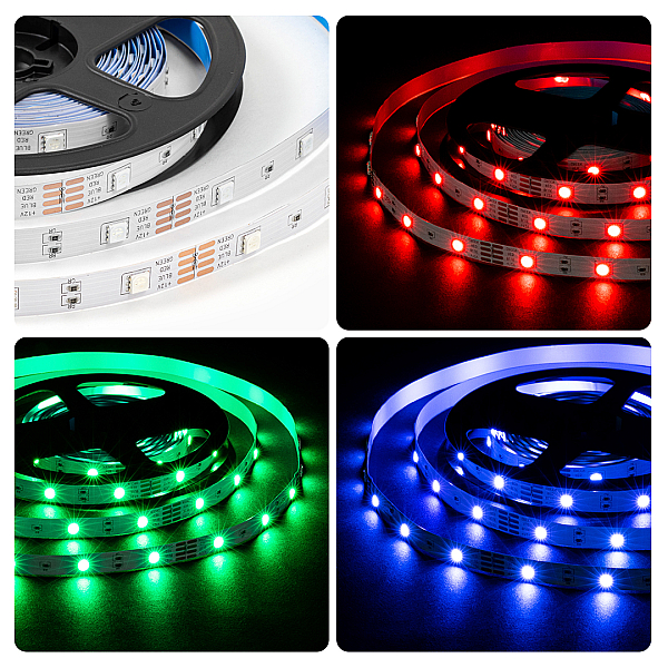 Светодиодная лента OGM 12В 5050 7,2Вт/м RGB 5м IP20 LSE-280