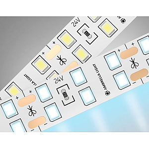 Светодиодная лента двухрядная Ambrella Light LED Strip 24В 2835 20Вт/м 6500K 5м IP20 GS3603