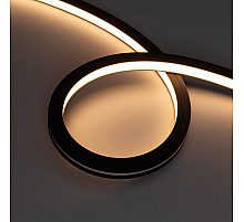 Светодиодная герметичная лента Arlight NOVA-TOP-BLACK-A120-16x15mm 24V Warm2700 (10 W/m, IP67, 2835, 5m, wire x2) 049080