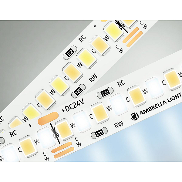 Светодиодная лента Ambrella Light 18W/m 240LED/m 2835SMD теплый - холодный белый 5M GS4151