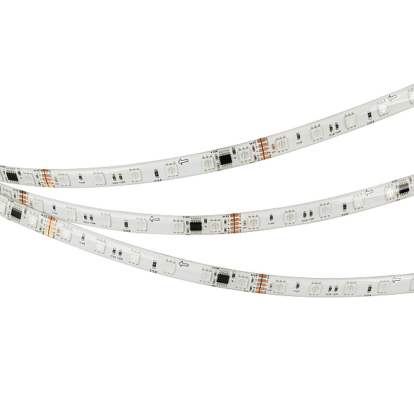 Светодиодная лента герметичная Arlight DMX-SE-B60-10mm 24V RGB-PX6 (14 W/m, IP65, 5m) 039607(1)