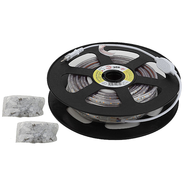 Светодиодная влагозащищенная лента ЭРА 4,8W/m 60LED/m 5050SMD 2700K 20M LS2835-4,8-60-220-2700К-IP67-20m Б0043094