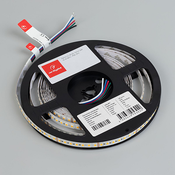 Светодиодная лента Arlight UL-A140-10mm 24V White6000 (5-20 W/m, IP20, 5m)  061919