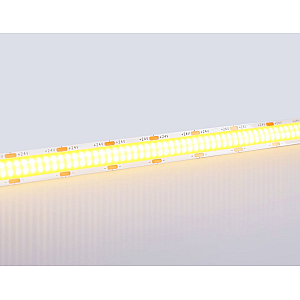 Светодиодная лента Ambrella Light Illumination COB 616Led/19W m/ 24V IP20 3000K/ 5m*12mm*2mm (2 конт.) GS4801