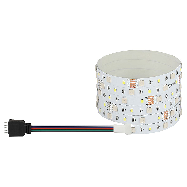 Светодиодная лента Эра 12В 5050 14,4Вт/м RGB+6500K 5м IP20 LS5050-14,4-60-12-RGB+W(6500)-IP20-1 year-5m Б0059911