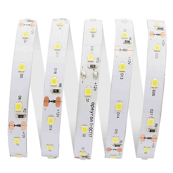 Светодиодная лента Apeyron 12В СТ 8Вт/м smd2835 60д/м IP20 800Лм/м 4000К 00-130