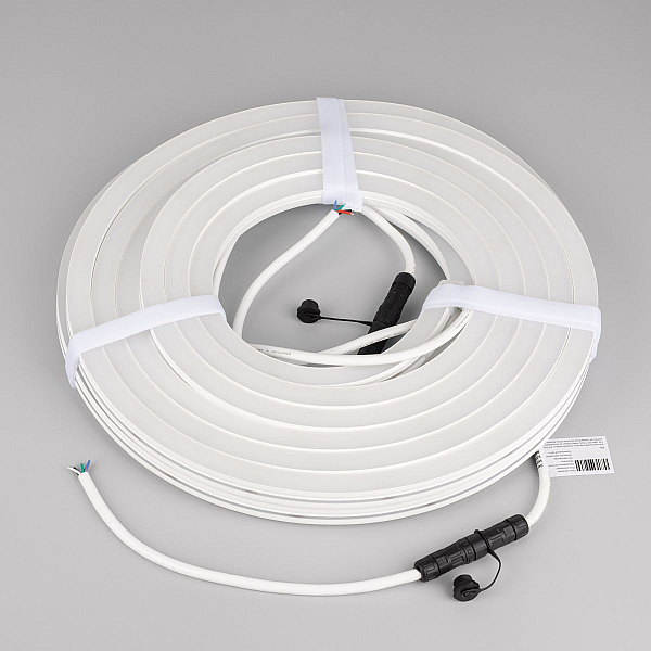 Светодиодная лента герметичная Arlight MOONLIGHT-PRO-SIDE-X336-16x16mm 24V RGBW-Warm (12 W/m, IP67, 10m, wire x2) (Вывод боковой) 054977