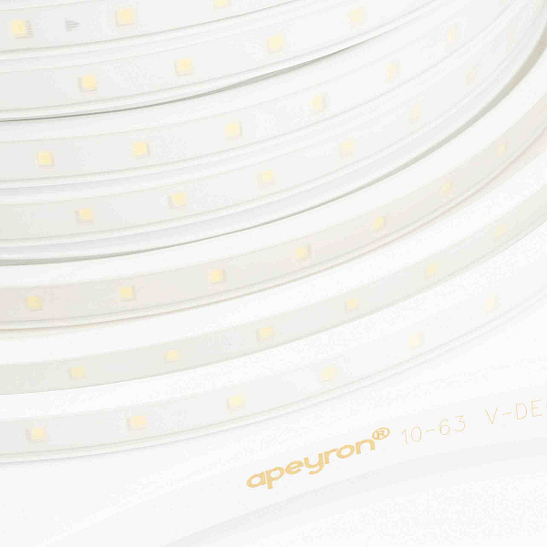 Светодиодная влагозащищенная лента Apeyron 6W/m 60LED/m 2835SMD холодный белый 50M 10-62