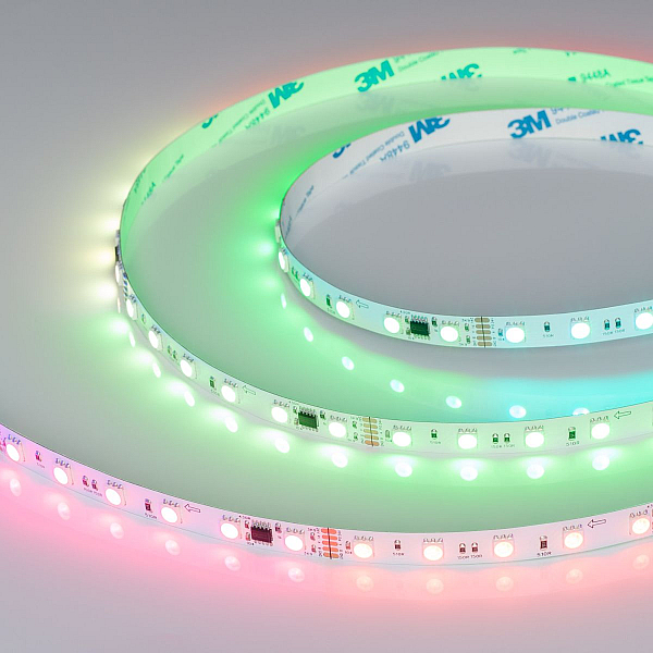Светодиодная лента Arlight DMX-B60-10mm 24V RGB-PX6 (14 W/m, IP20, 5m)  039183(1)
