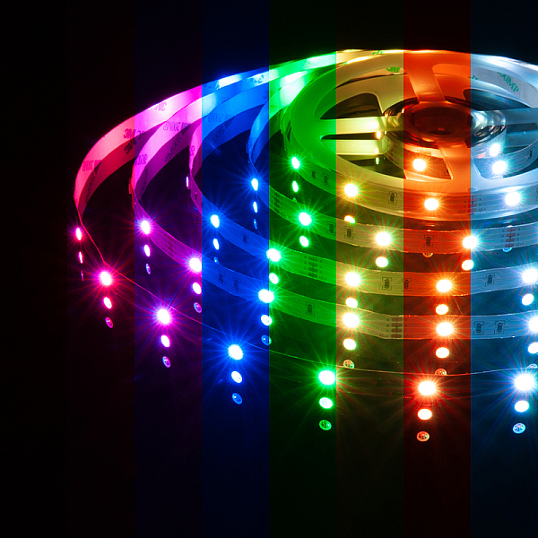 Светодиодная лента Elektrostandard 12V 7,2W 30Led 5050 IP20 RGB, 5м 4690389040160