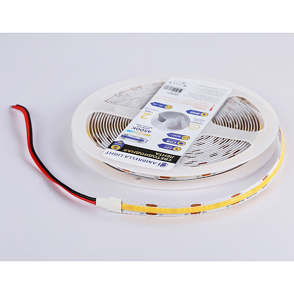 Светодиодная лента Ambrella Light 10W/m 320LED/m COB дневной белый 5M GS4652