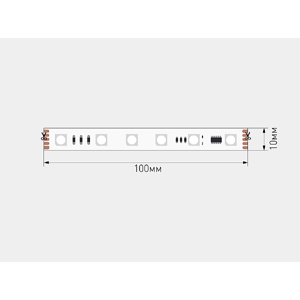 Светодиодная лента SWG PRO 5050 5м IP20 SWG5PT60-24-12-WS2811RGB 00-00032521