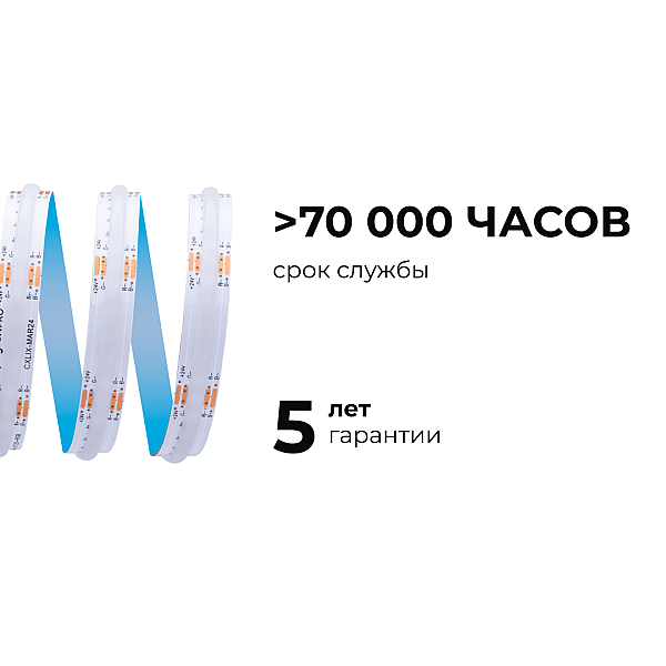 Светодиодная лента Apeyron 24В COB 14Вт/м RGB 5м IP20 00-493