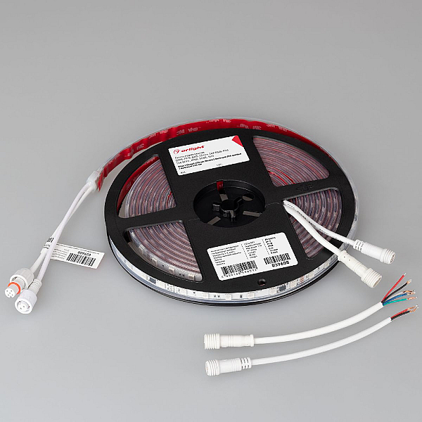 Светодиодная лента герметичная Arlight 14W/m 60LED/m 5060SMD разноцветный 5М DMX-PFS-B60-12mm 24V 039608
