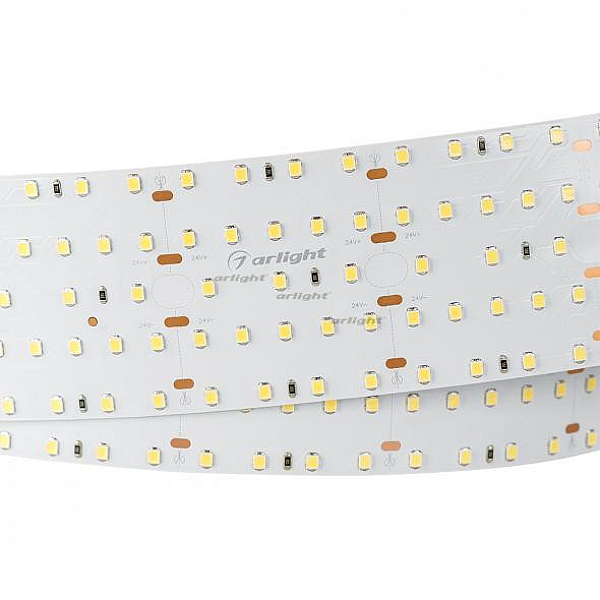 Светодиодная лента Arlight S2-2500 24V Warm 2700K 59mm (2835, 420 LED/m, LUX) 023407