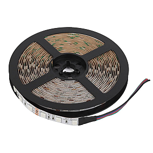 Светодиодная лента Эра 12В 5050 14,4Вт/м RGB 5м IP20 LS5050-14,4-60-12-RGB-IP20-2year-5m KU-5050AD-60D-RGB Б0044122