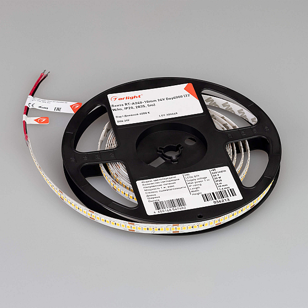 Светодиодная лента Alright 22W/m 240LED/m 2835SMD дневной белый 5M 036213