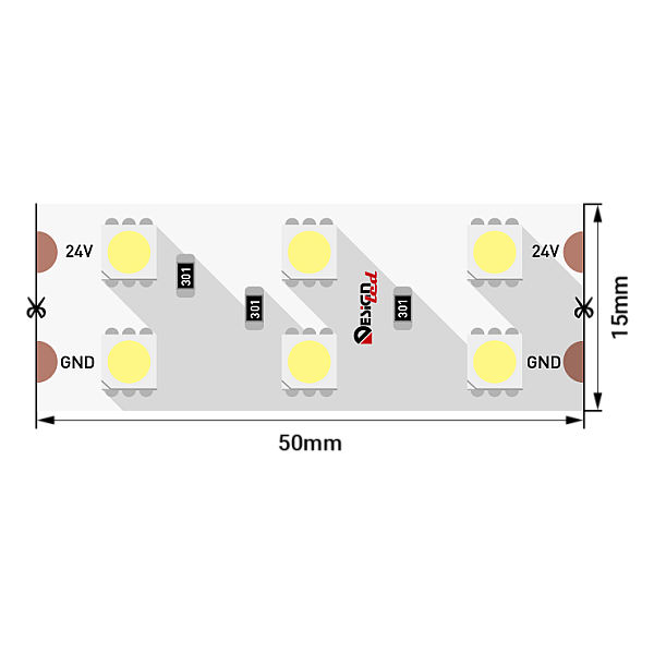 Светодиодная лента DesignLed DSG5120-24-WW-33 000523