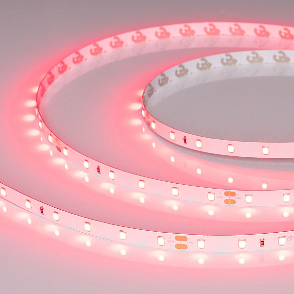 Светодиодная лента Arlight RT-A60-8mm 24V Ruby (4.8 W/m, IP20, 5m) 055374