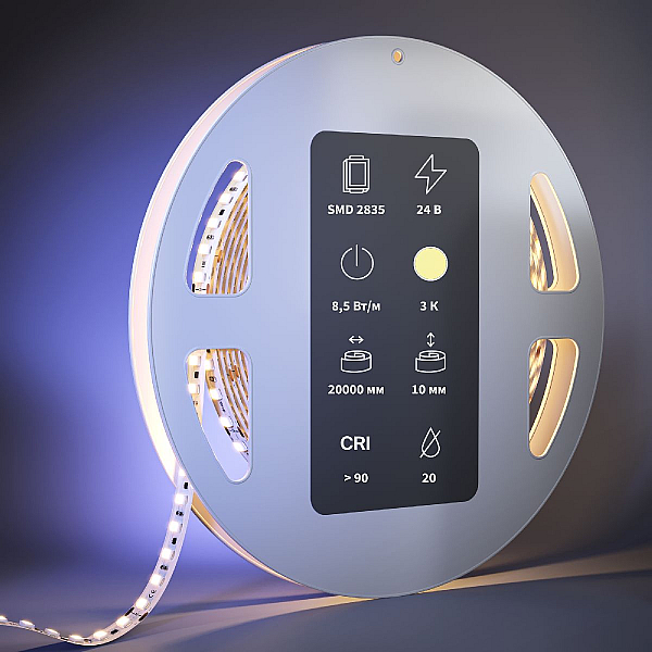 Светодиодная лента Maytoni Led Strip 24В 2835 8,5Вт/м 3000К 20м IP20 201121