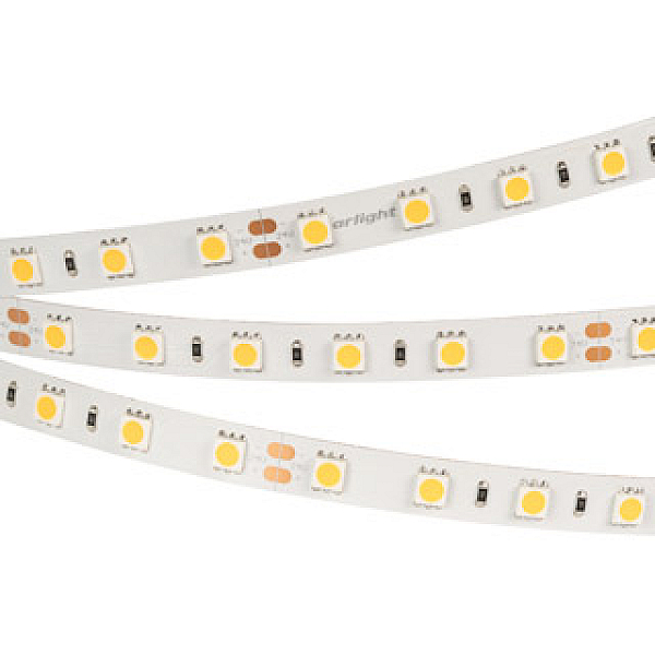 Светодиодная лента Arlight RT-B60-10mm 24V White6000 (14.4 W/m, IP20, 5m) (14.4 Вт/м, IP20) 008829(3)