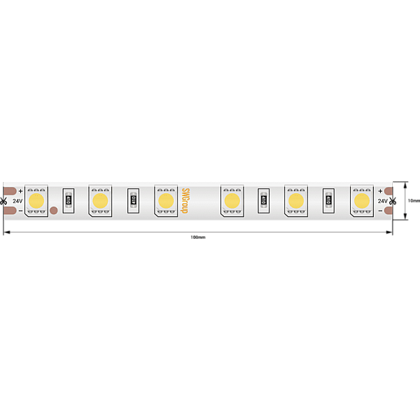 Светодиодная лента SWG SWG560-24-14.4-W-65-M 009710