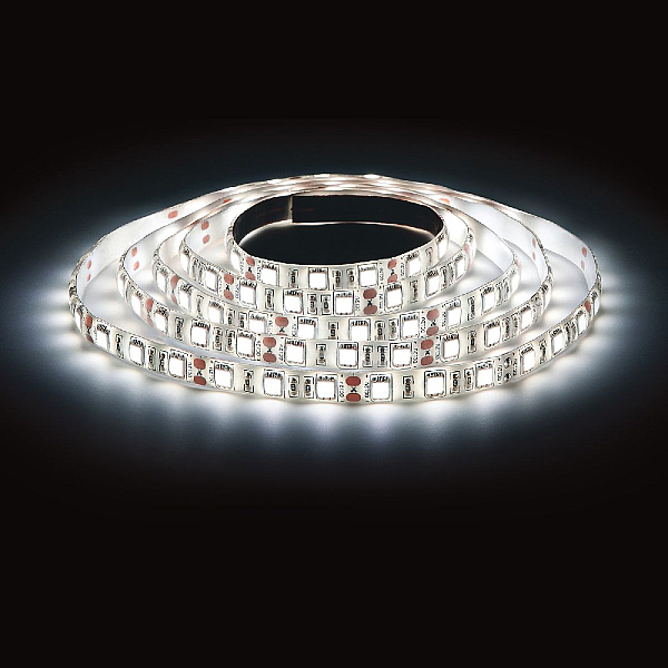 Светодиодная лента ЭРА 14,4W/m 60LED/m 5050SMD холодный белый 5M 5050kit-14,4-60-12-IP20-6500-5m Б0043065