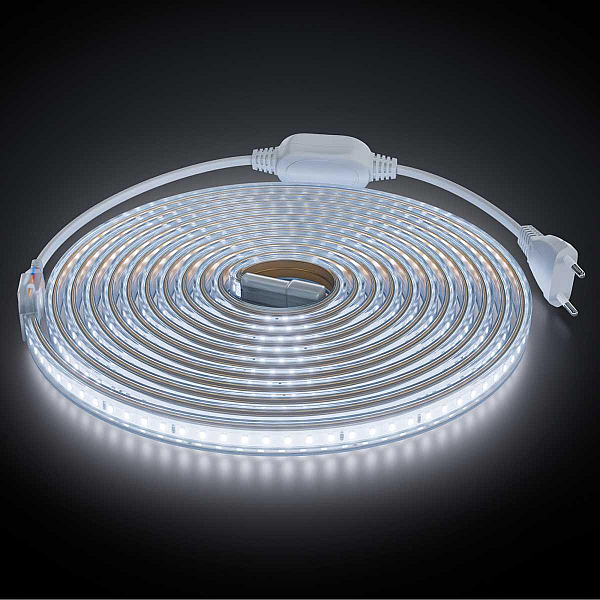 Комплект светодиодной влагозащищенной ленты OGM 6W/m 120LED/m 2835SMD холодный белый 5M SL-67