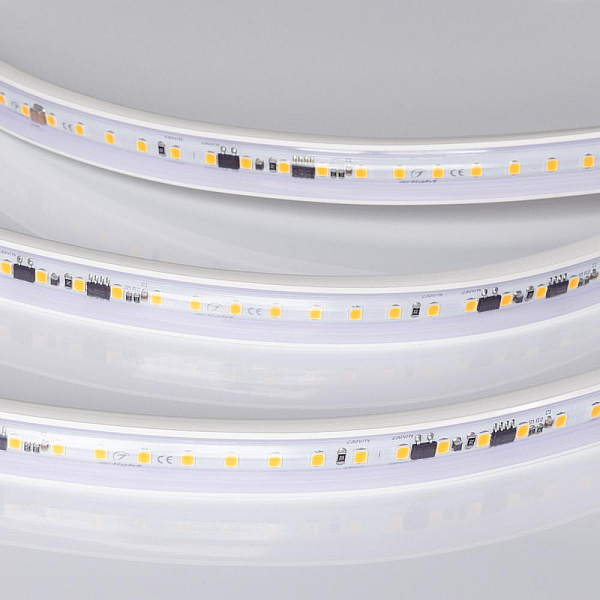 Светодиодная герметичная лента Arlight ARL-PV-A120-15mm 230V Warm3000 (15 W/m, IP65, 50m) 054700