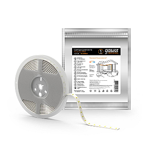 Светодиодная влагозащищенная лента Gauss 14,4W/m 60LED/m 5050SMD теплый белый 5M 356000114
