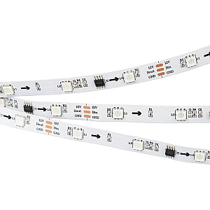 Светодиодная лента Arlight SPI-B30-10mm 12V RGB-PX3 (7.2W/m, IP20, 5060, 5m) 026368(2)