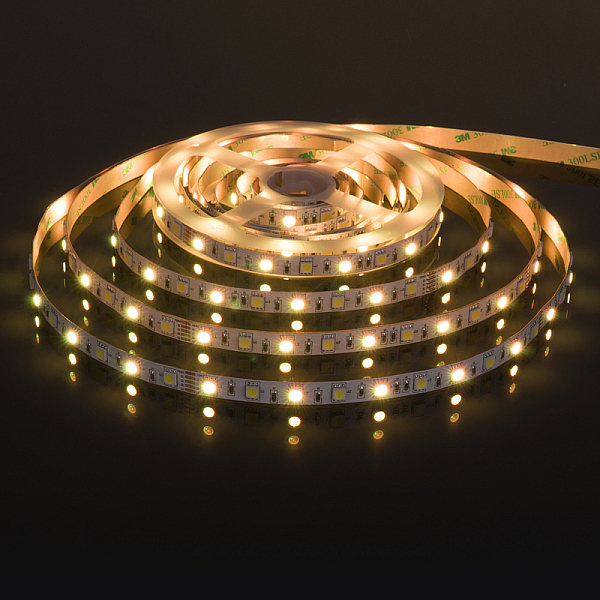 Светодиодная лента Elektrostandard 24V 14,4W 60Led 5050+5050 IP20 MIX RGB/холодный белый, 5м 4690389172274