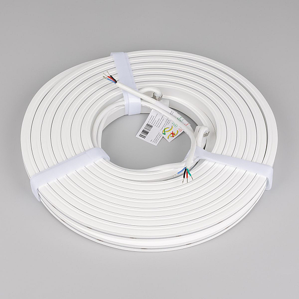 Светодиодная лента герметичная Arlight MOONLIGHT-PRO-TOP-X360-13x12mm 24V RGB (12 W/m, IP67, 10m, wire x2) (Вывод боковой) 055310