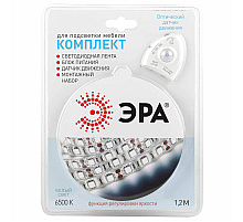 Светодиодная лента ЭРА 4,8W/m 30LED/m 2835SMD холодный белый 1,2M 2835move-4,8-30-12-6500-1,2m Б0043071