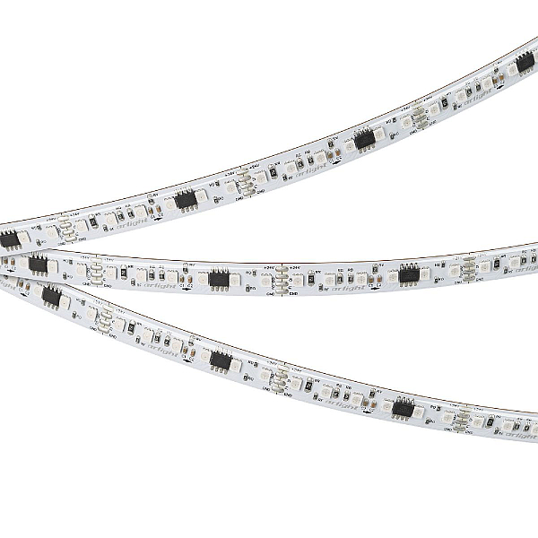 Светодиодная герметичная лента Arlight SPI-SE-A120-10mm 24V RGB-PX6-BPT (23 W/m, IP65, 2835, 5m) 049451