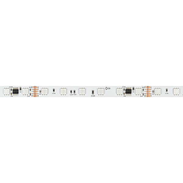 Светодиодная лента Arlight DMX-B60-10mm 24V RGB-PX6 (14 W/m, IP20, 5m)  039183(1)