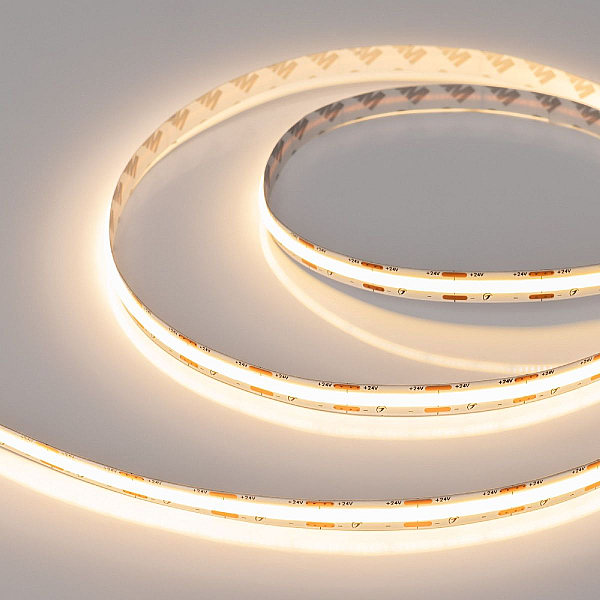 Светодиодная лента Arlight COB-X560-10mm 24V Warm2700 (9.6 W/m, IP20, 10m) 049061