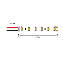 Светодиодная лента Favourite 24В SMD2835 9,6Вт/м 3000K 5м IP20 2001-31020
