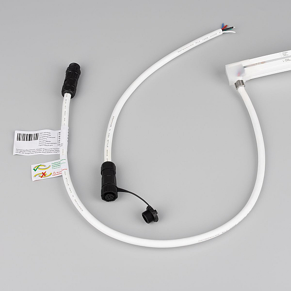 Светодиодная лента герметичная Arlight MOONLIGHT-PRO-TOP-X336-16x16mm 24V RGBW-Warm (12 W/m, IP67, 10m, wire x2) (Вывод боковой) 054981