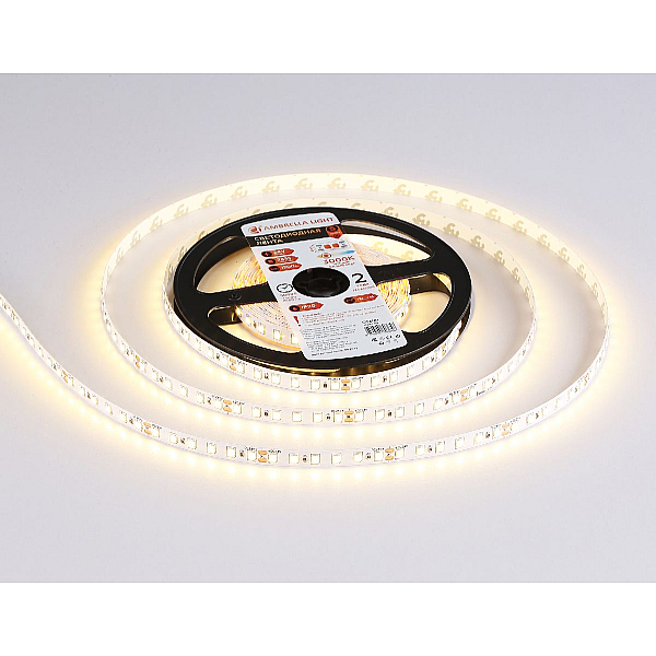 Светодиодная лента Ambrella Light 10W/m 120LED/m 2835SMD теплый белый 5M GS3101