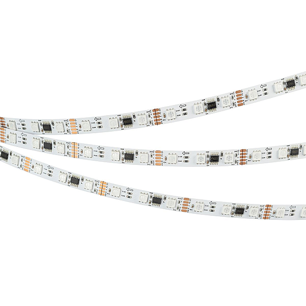 Светодиодная лента Arlight DMX-B60-10mm 12V RGB-PX3 (14 W/m, IP20, 5m)  039174(1)