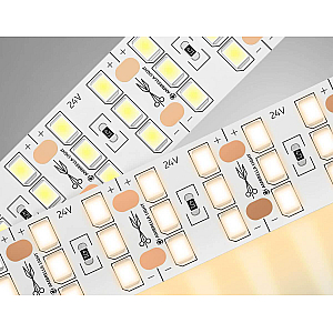 Светодиодная лента трехрядная Ambrella Light LED Strip 24В 2835 26Вт/м 3000K 5м IP20 GS3901