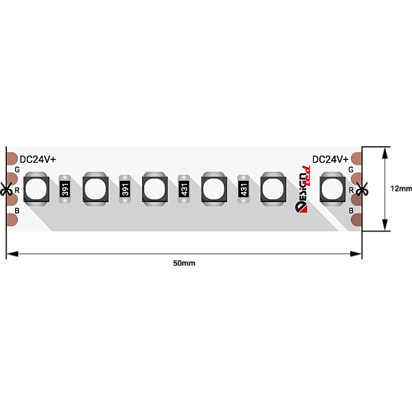 Светодиодная лента DesignLed DSG3A120-24-RGB-33 002845