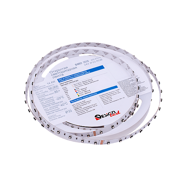 Светодиодная лента DesignLed DSG3A60-24-RGB-33 002843